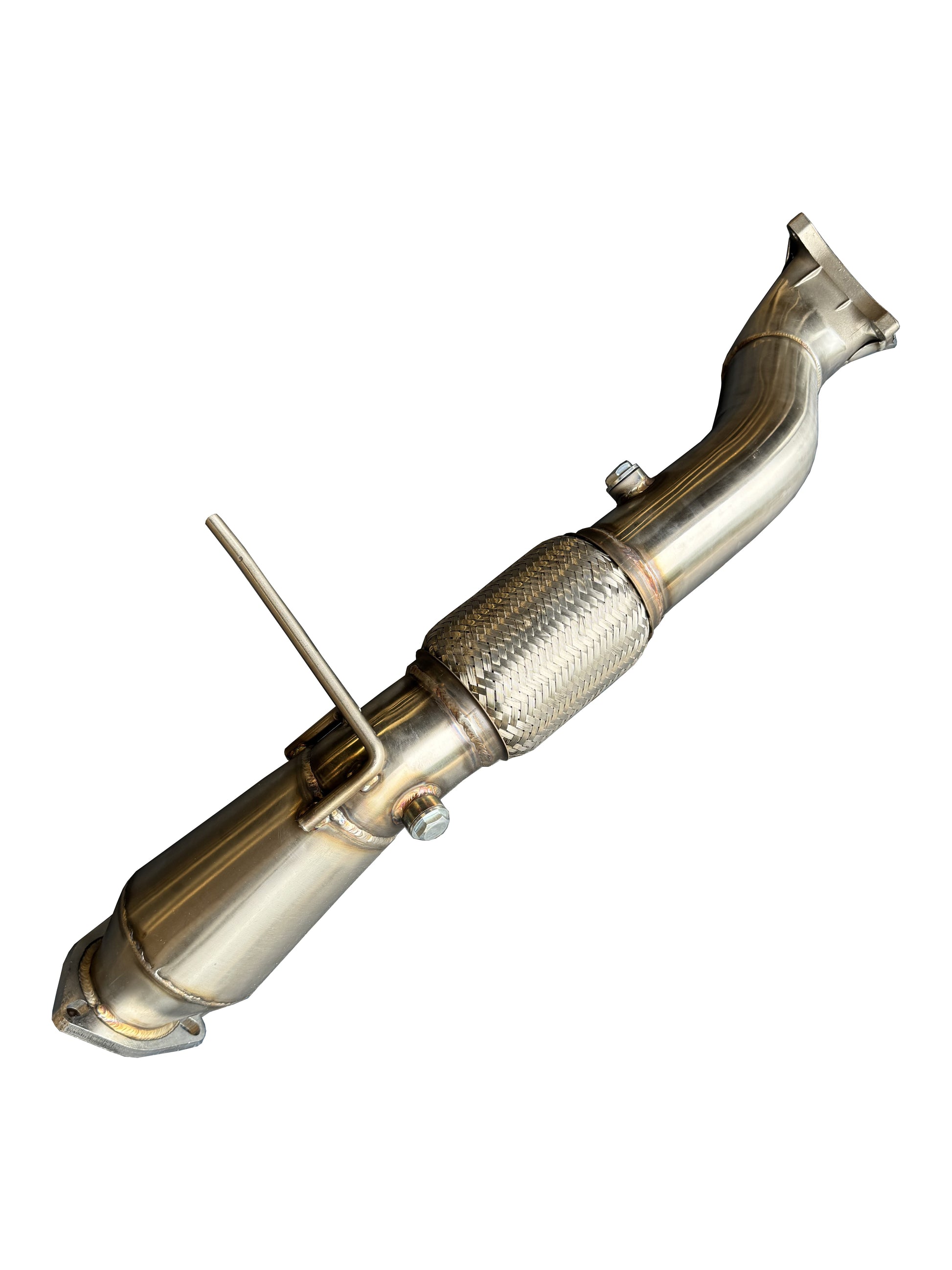 JackSpania Racing K Series Megaphone Header Downpipe for 2012-2015 Civic Si and 2013-2015 Acura ILX, cast bellmouth exhaust part