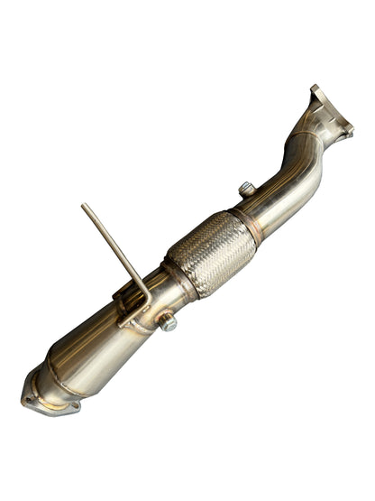 JackSpania Racing K Series Megaphone Header Downpipe for 2012-2015 Civic Si and 2013-2015 Acura ILX, cast bellmouth exhaust part