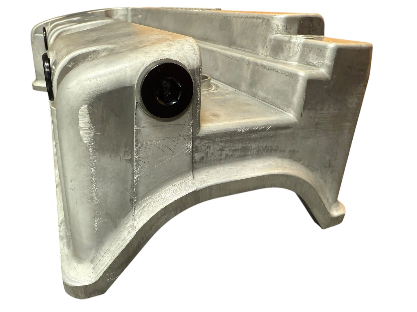 Cast aluminum K Series vented valve cover baffle for Honda Acura K20 K24 engines, designed by Jack Spania Racing.