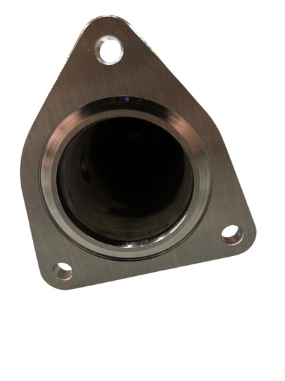 JackSpania Racing shorty 3-1 exhaust manifold for Mazda RX-8 1.3L rotary engine, showing the polished header with individual pipes