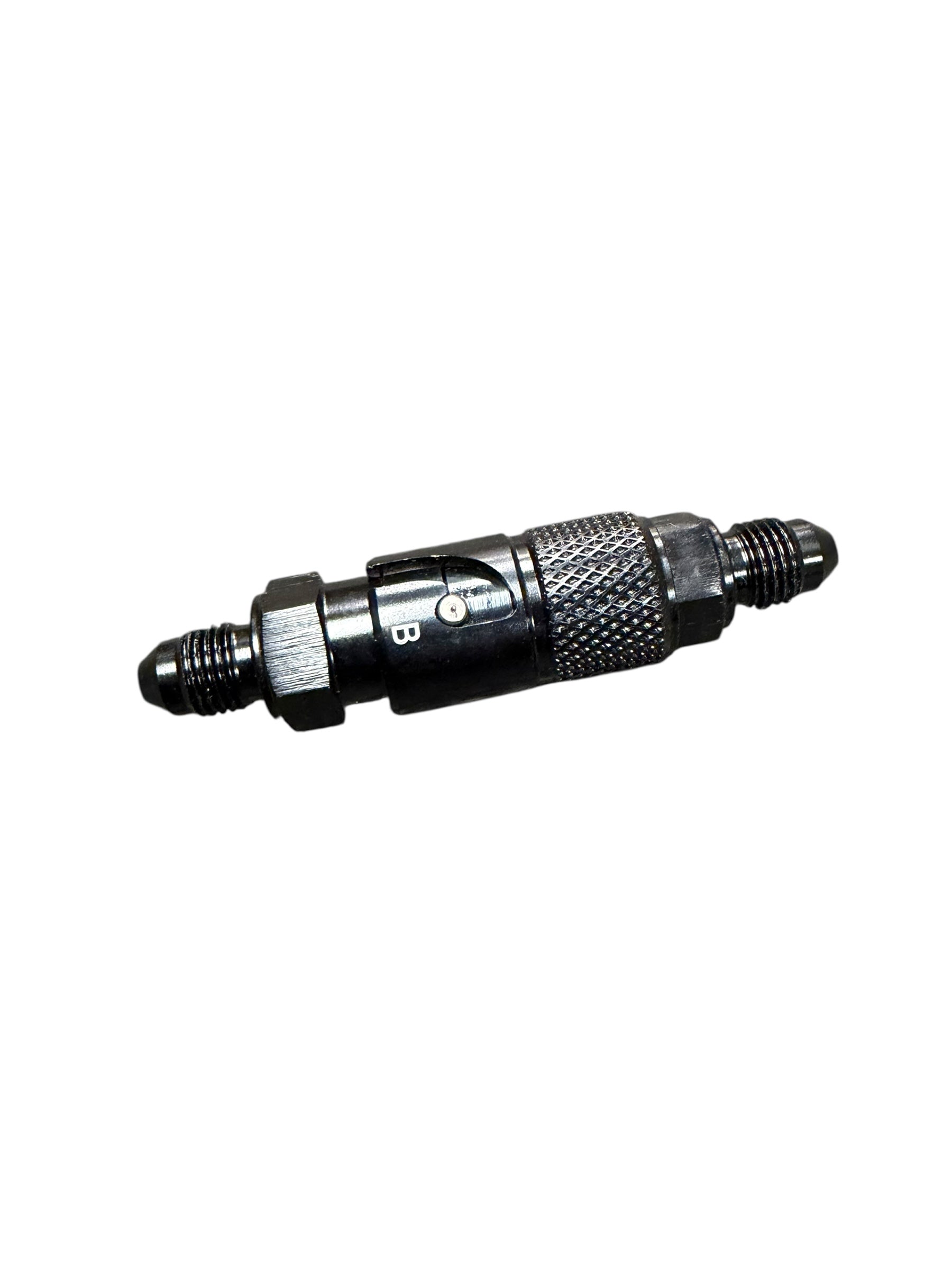 JackSpania Racing 3AN dry break quick release adapter for clutch and brake connector fitting, interior view showing fitting details.