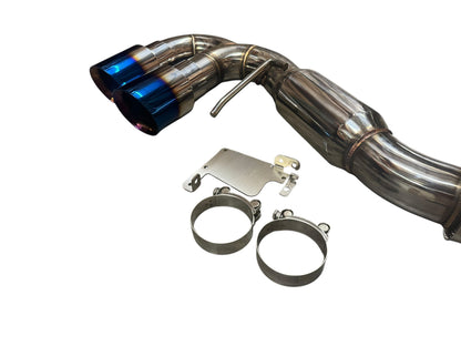 JackSpania Racing exhaust pipe for Chevrolet Corvette C8 2020+ 6.2L V8, 3-inch muffler pipe, catback exhaust system.