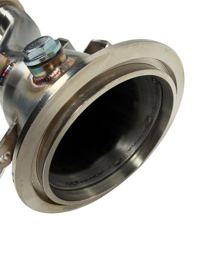 JackSpania Racing race downpipe with cat simulator for Lexus IS200T, IS300, RC200T 2.0T I4 exhaust parts, 2015-2021.