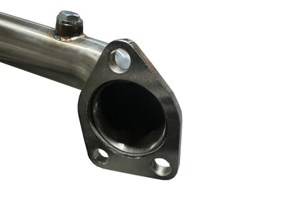 JackSpania Racing J-Pipe exhaust part for 2015-2020 TLX FWD and 2013-2017 Accord V6 models, showing the metal pipe with mounting points.