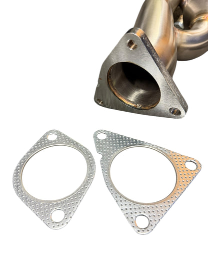 JackSpania Racing resonated catless catted Helmholtz downpipe exhaust pipe for Nissan 350Z, 370Z, Infiniti G35, G37 models.