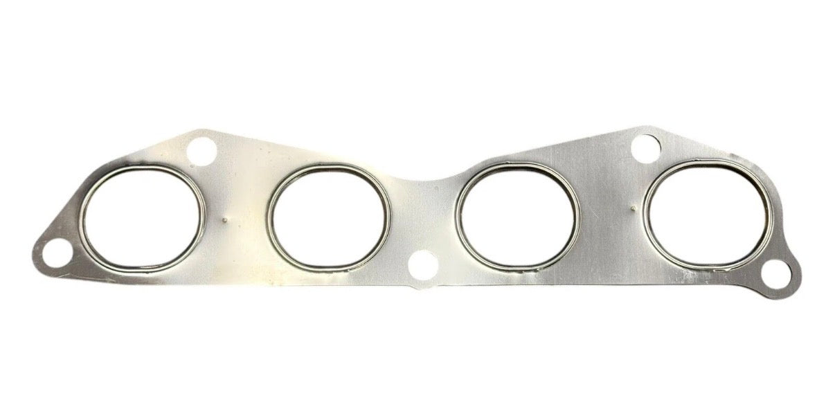 JackSpania Racing B D H K Series stainless steel Honda Acura exhaust manifold gasket, dual 304 SS engine part, durable and precision-made.