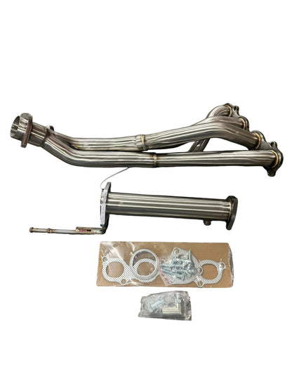 Honda Civic Si K20Z3 K24 exhaust header by Jack Spania Racing, 2.5-inch tri-Y design for 2006-2011 8th gen FA5 FD FG2 models