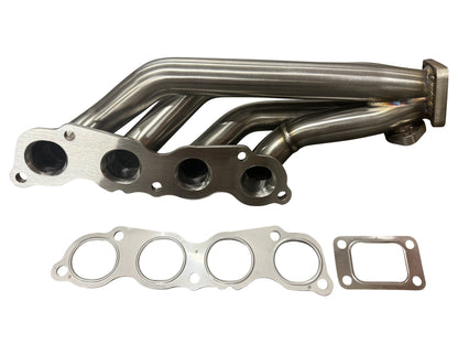 JackSpania Racing K Series K20 Civic Si turbo manifold with T3 downpipe, 2.5-inch exhaust, 2-bolt dump tube, 4-bolt connection