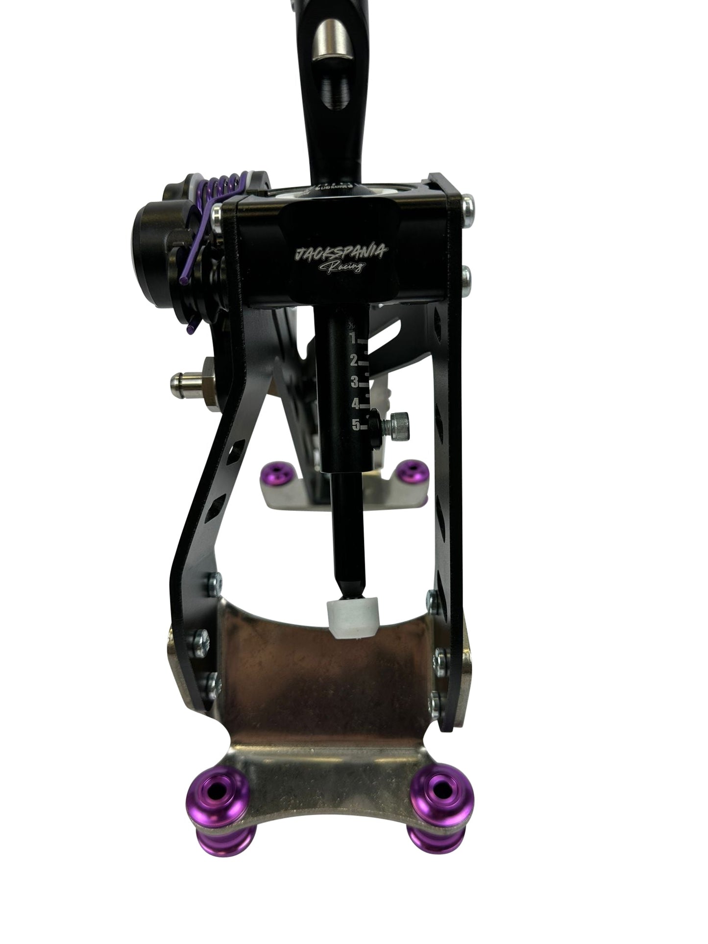 JackSpania Racing adjustable race short shifter for Honda Civic Type R 10th Gen FK8 transmission part, detailed metal construction.