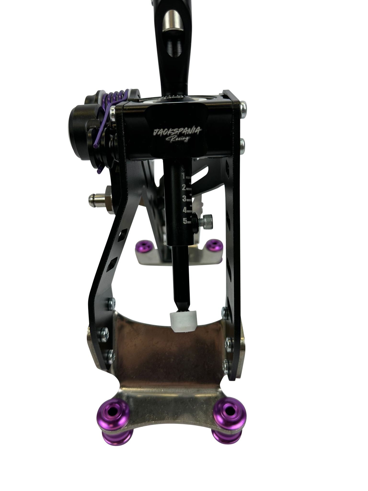 JackSpania Racing adjustable race short shifter for Honda Civic Type R 10th Gen FK8 transmission part, detailed metal construction.
