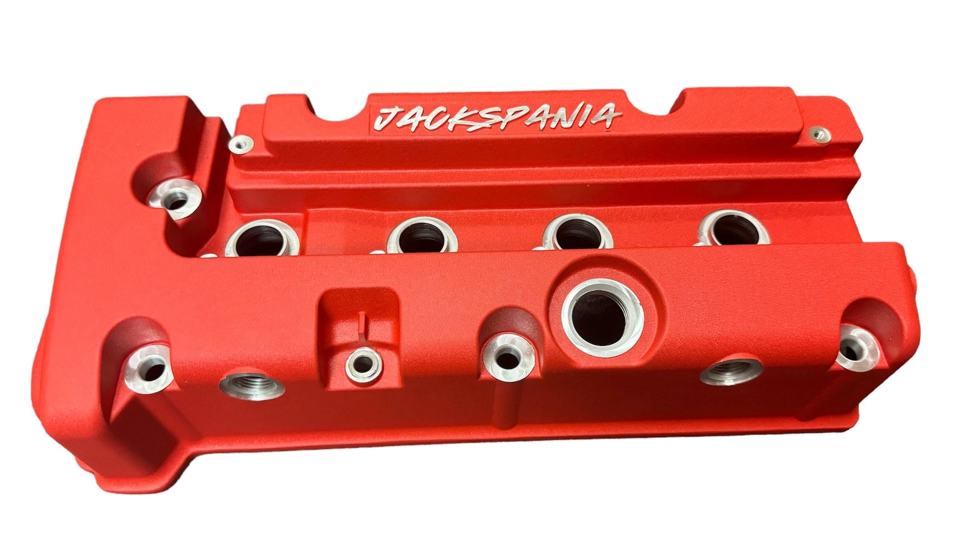 Cast aluminum K Series vented valve cover baffle for Honda Acura K20 K24 engines, by Jack Spania Racing.