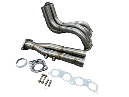 Jack Spania Racing K Swap K20 K24 exhaust header with 2-bolt, 4-2-1 Tri-Y design for EK, EG, DC2 Civic exhaust upgrade