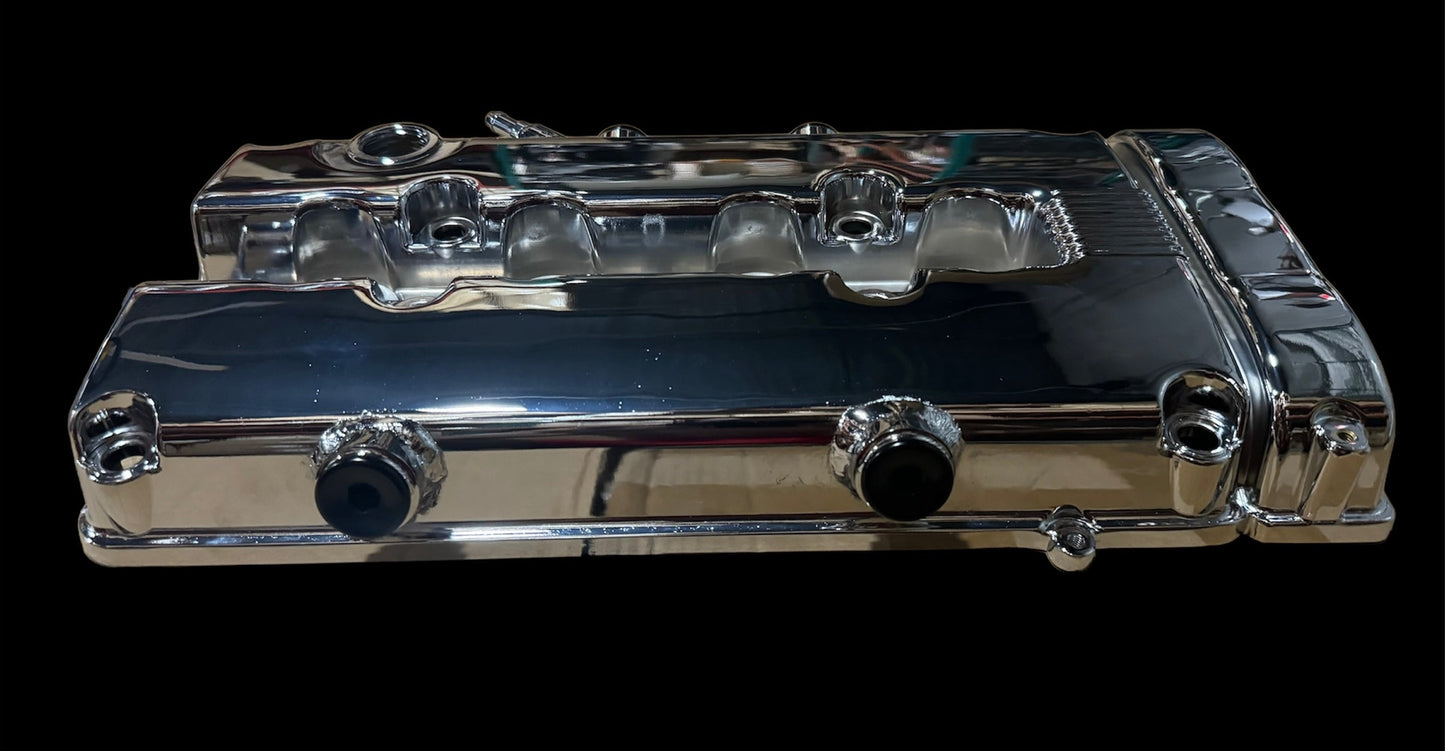 Honda Acura B Series Vented Valve Cover Baffle for B16 B18 engines, with AN10 fitting, by JackSpania Racing engine parts