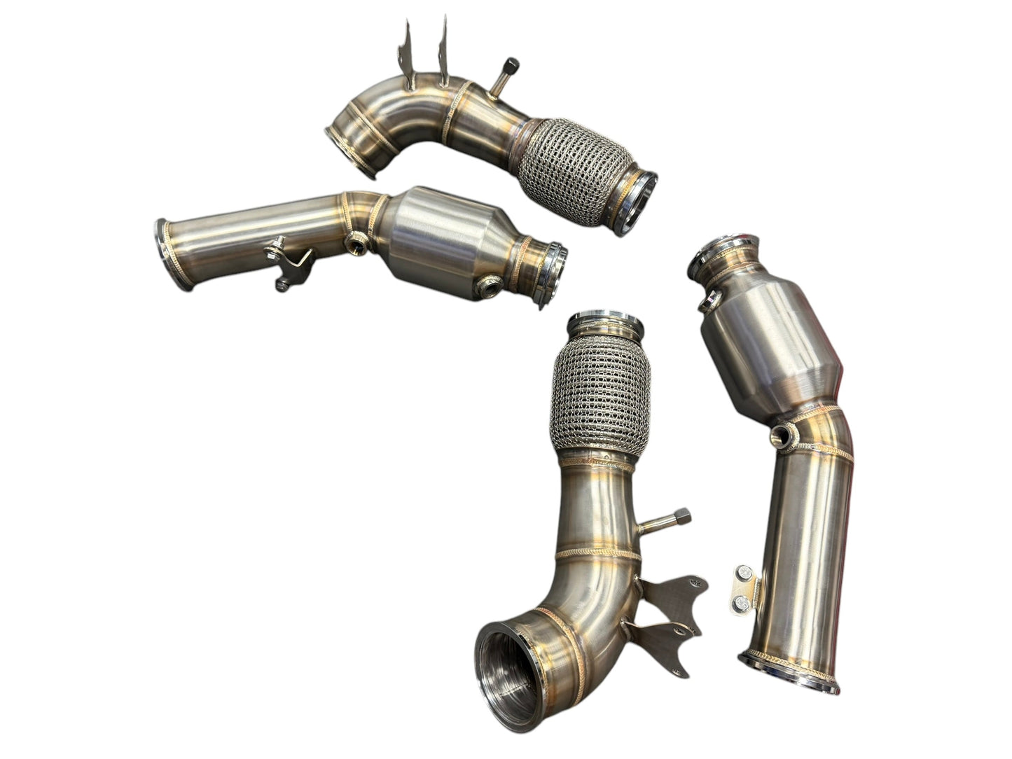 Exhaust Downpipe For Maserati MC20 Cielo Primaserie 2020+ 3.0T Catted Downpipe Car Down Pipe