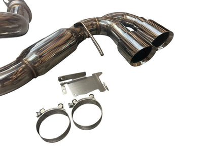 JackSpania Racing exhaust pipe for Chevrolet Corvette C8 2020+ 6.2L V8, 3-inch muffler pipe, catback exhaust system.
