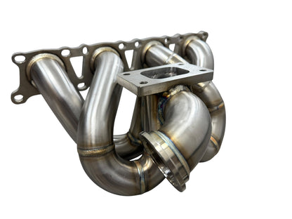 JackSpania Racing T3 turbo manifold for VW 1.8T Jetta Golf GTI GLI 337 with 44mm wastegate, exhaust part for turbocharged engines