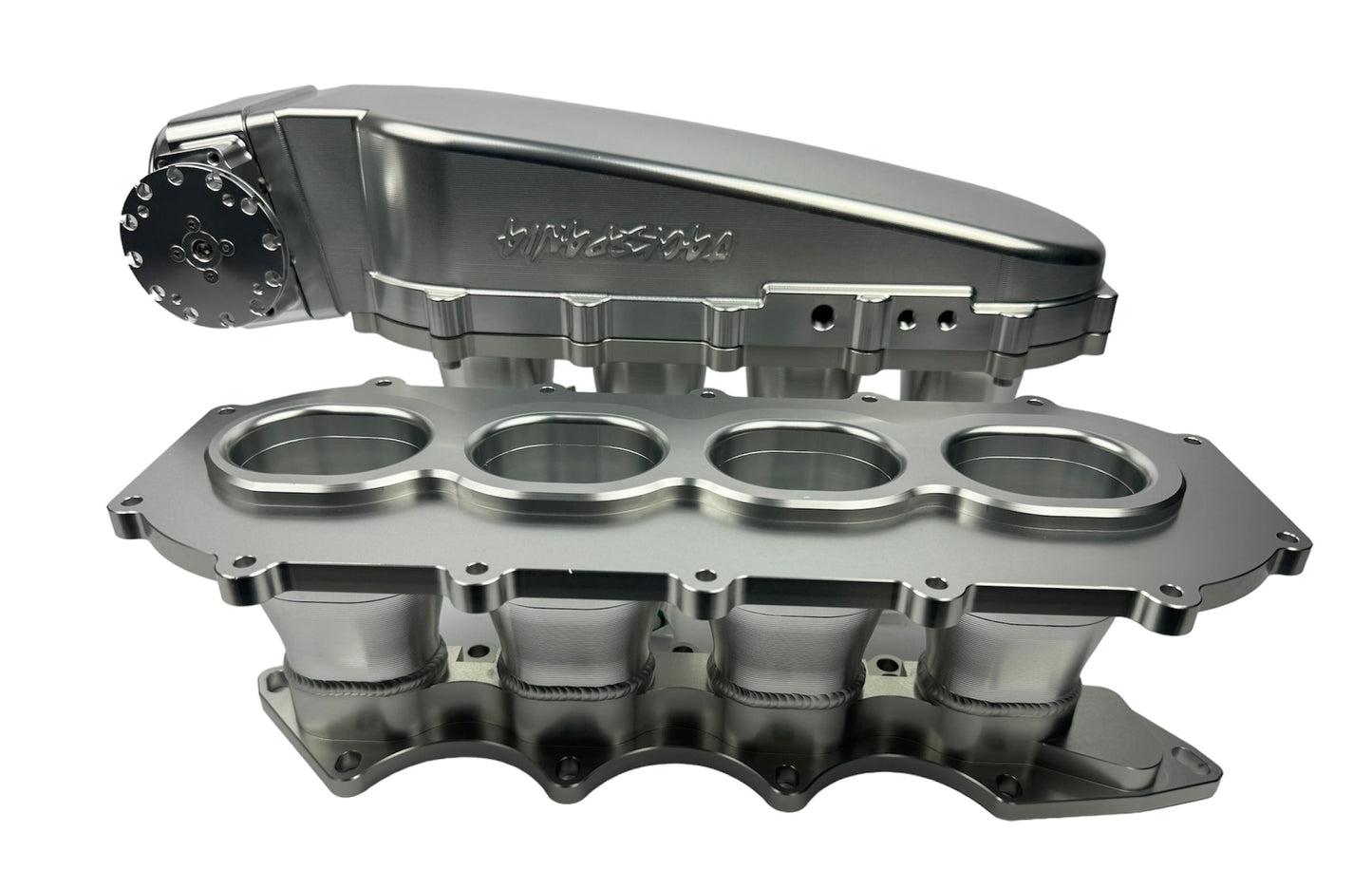 JackSpania Racing billet 90mm ultra side feed intake manifold kit for K-Series, B-Series, H-Series engines with 4 or 8 injectors.