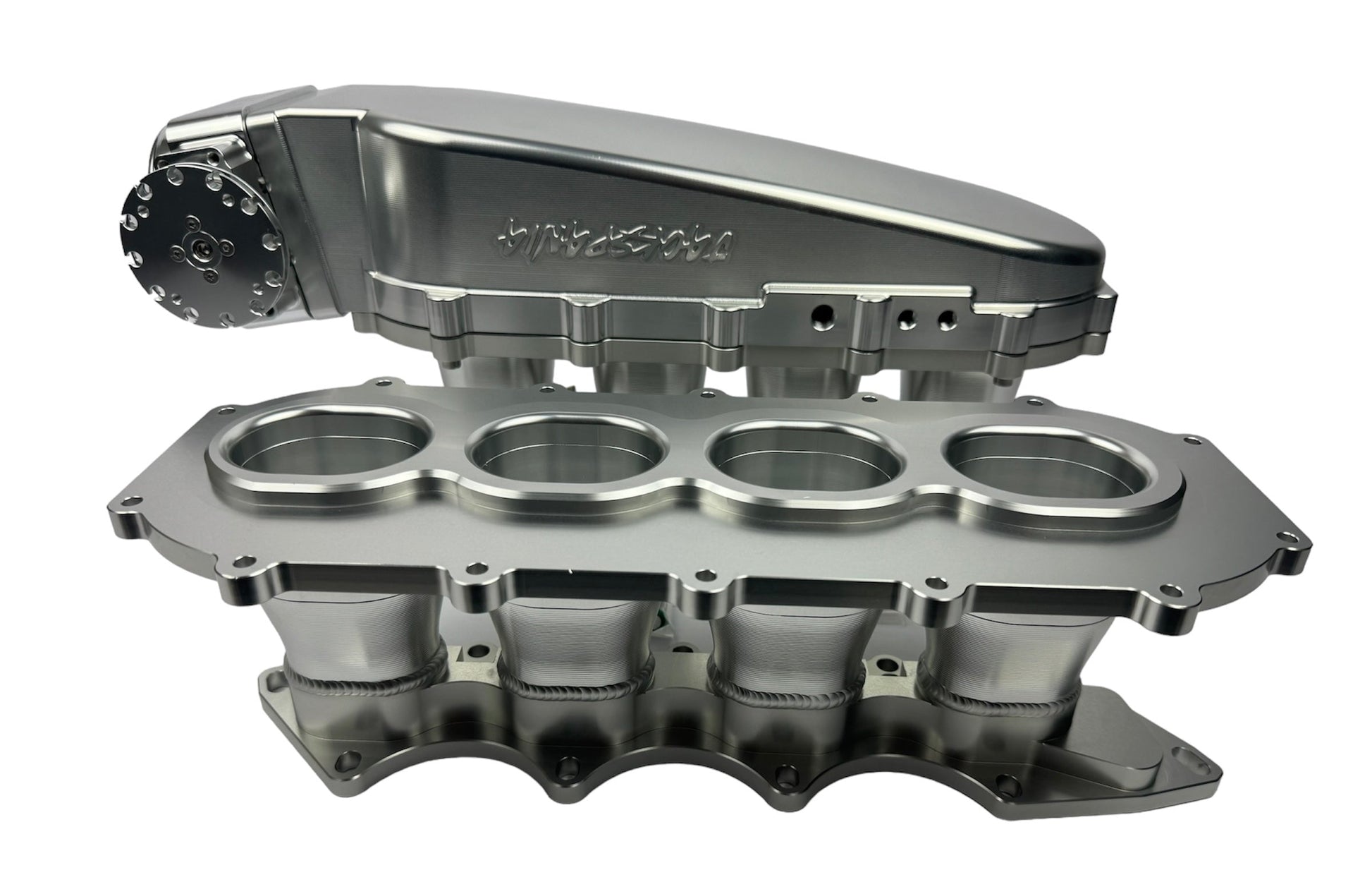JackSpania Racing billet 90mm ultra side feed intake manifold kit for K-Series, B-Series, H-Series engines with 4 or 8 injectors.