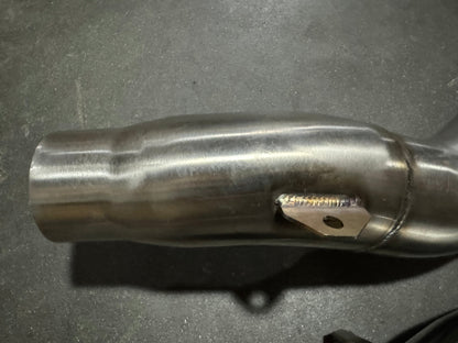 Stainless steel 3-inch downpipe for BMW S55 F80 F82 F87 M3 M4 F80 F82 F83 exhaust parts by JackSpania Racing