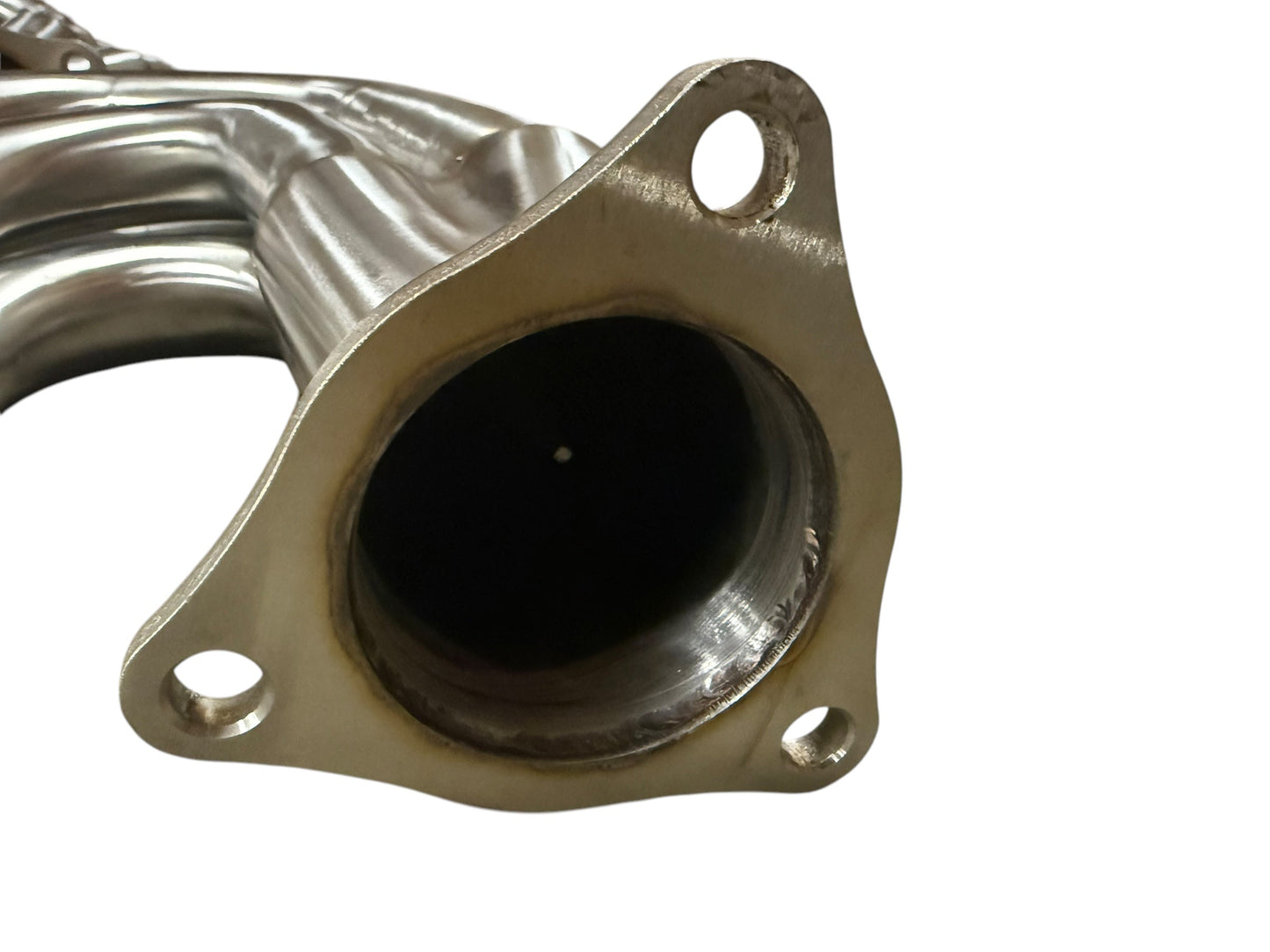 JackSpania Racing C8 Corvette 1 7/8-inch headers for 6.2L LT2 engine, showing polished exhaust header pipes.