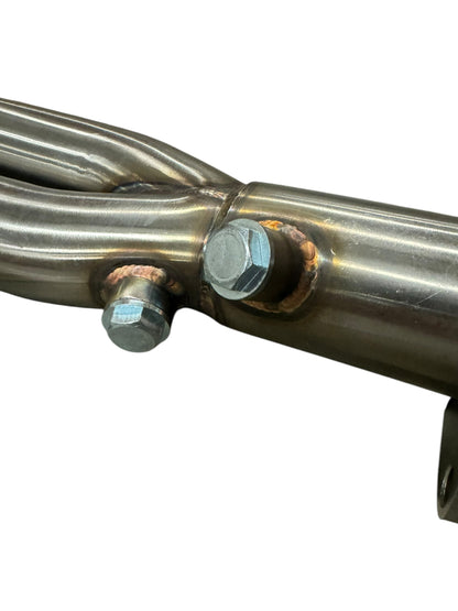 JackSpania Racing H2B header for H Series swap, featuring a 4-2-1 exhaust header for H22A engines, shown in the image.