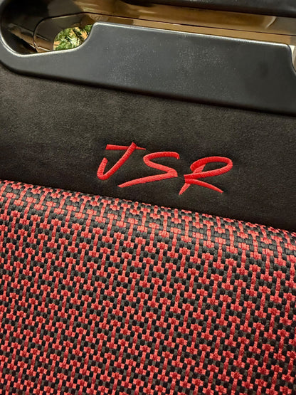 Reclinable slider seats for Recaro SR3 style Civic Integra DC2 EK9 EK EG ITR CTR by JackSpania Racing, showing adjustable seat mechanism.
