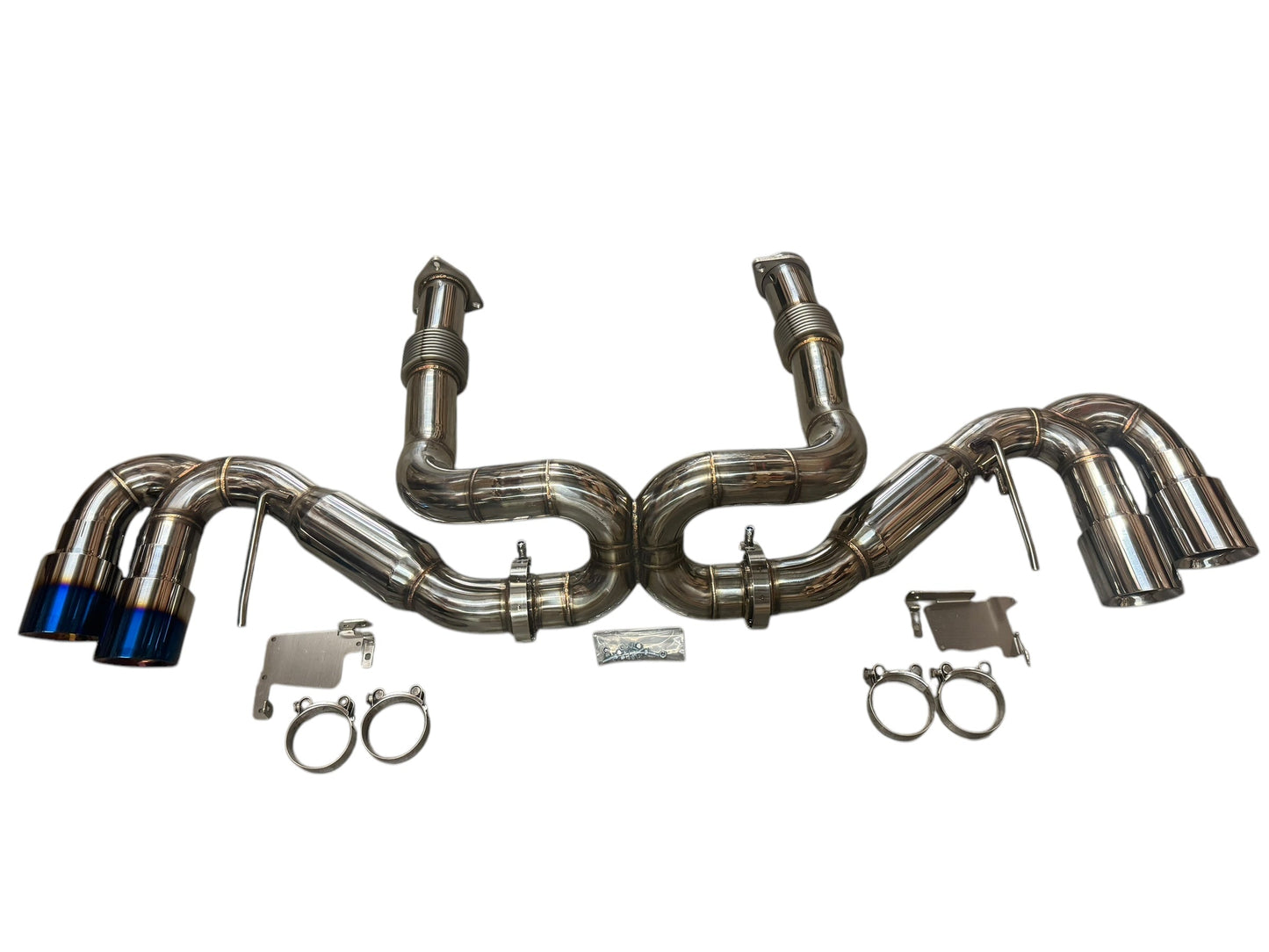 JackSpania Racing exhaust pipe for Chevrolet Corvette C8 2020+ 6.2L V8, 3-inch muffler and catback system.