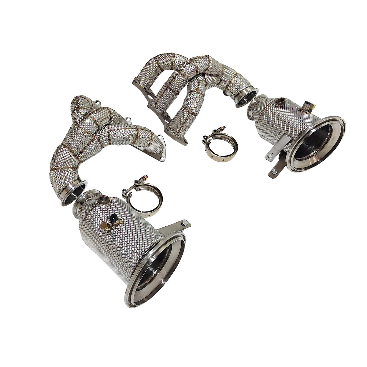 Porsche 911 GT3 GT3RS JackSpania Racing catback exhaust system with headers and valved performance upgrade for 991 and 992 models.