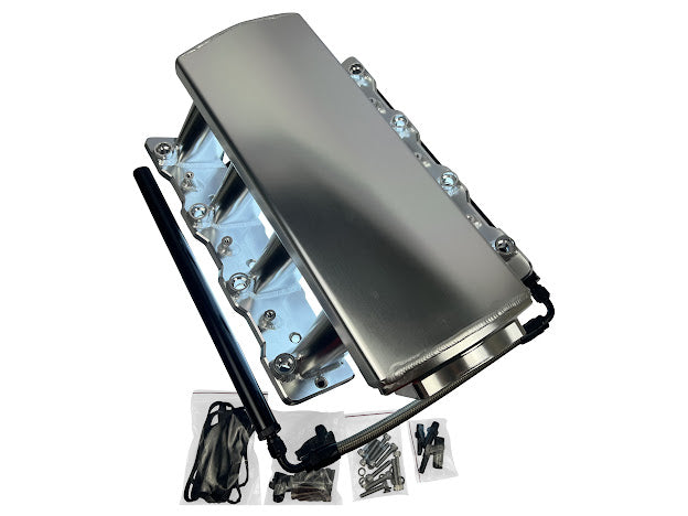 LS Low Profile Metal Fabricated Intake Manifold DBW LS1 LS2 LS6 92mm Cathedral