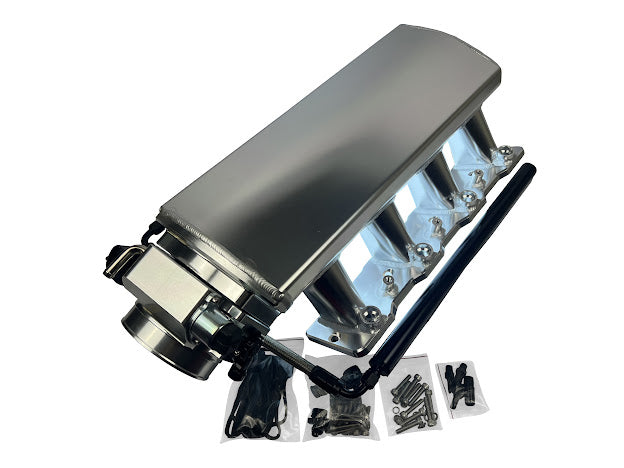 JackSpania Racing LS Low Profile Metal Intake Manifold for LS1 LS2 LS6 engines with 92mm or 102mm cathedral throttle body