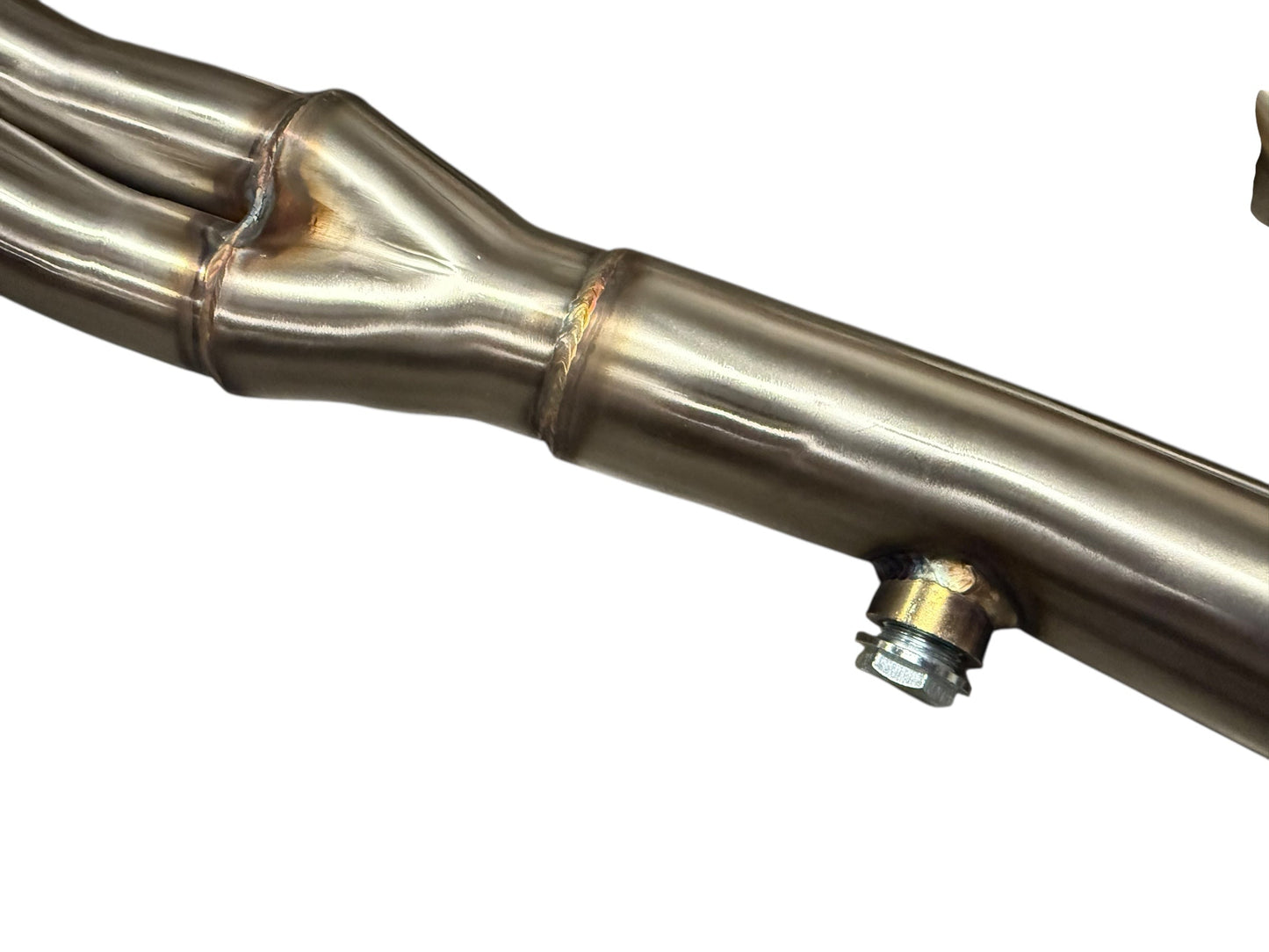 High flow BMW E82 E90 E91 E92 E93 exhaust headers by JackSpania Racing, cast metal with port details for N51 N52 engines.