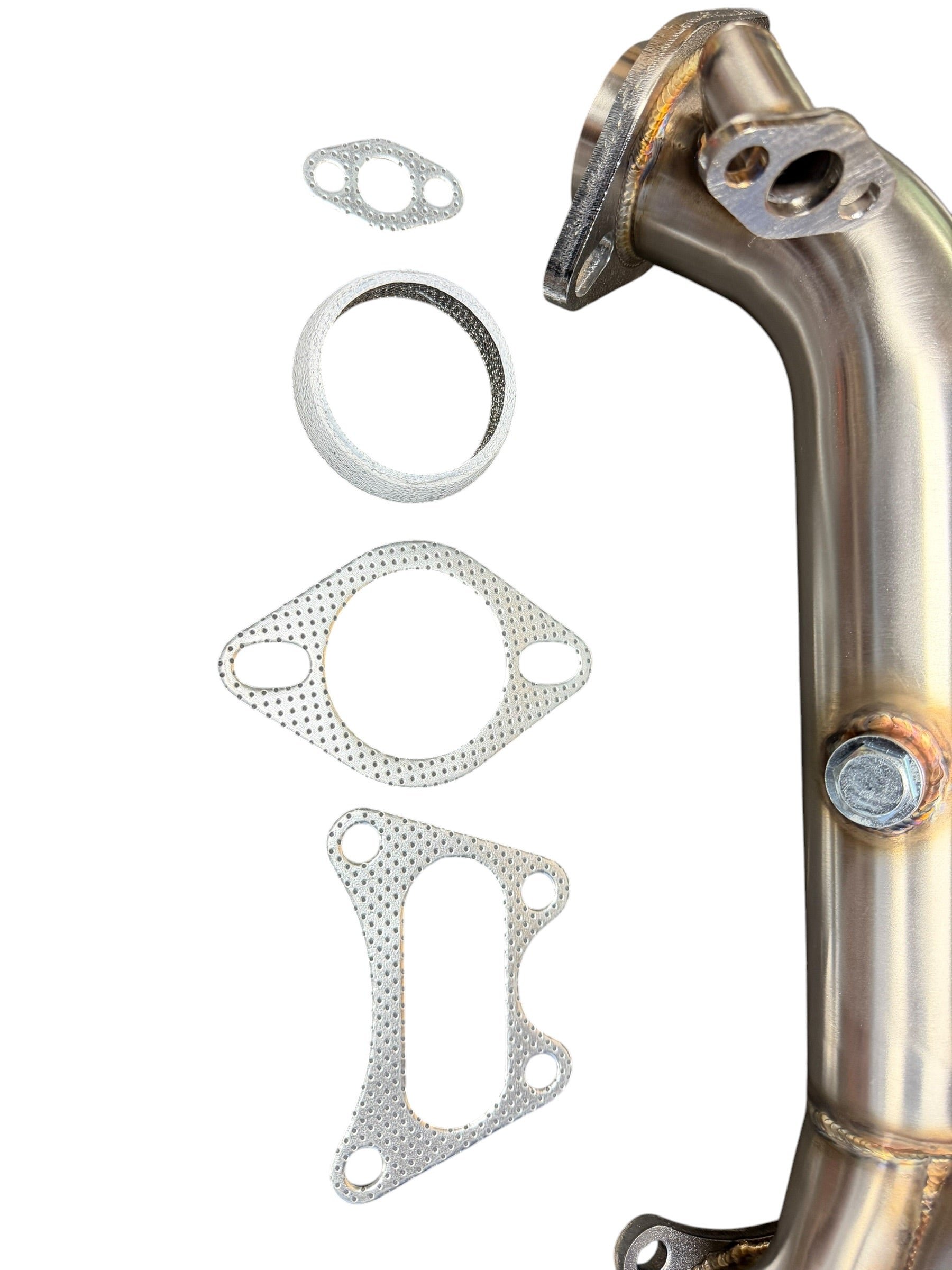 JackSpania Racing high flow race downpipe for 2006-2015 Honda Civic 1.8L R18A exhaust upgrade, stainless steel construction