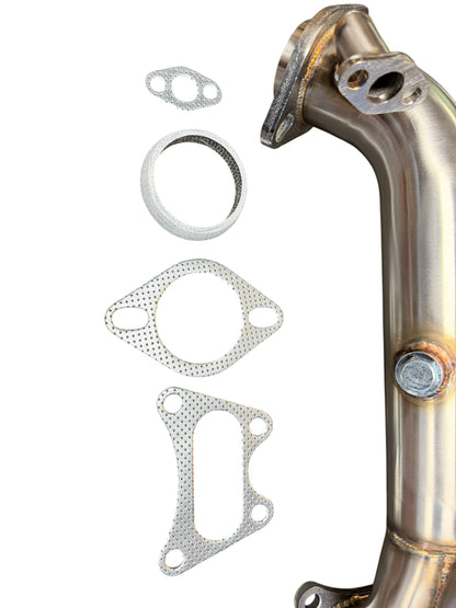 JackSpania Racing high flow race downpipe for 2006-2015 Honda Civic 1.8L R18A exhaust upgrade, stainless steel construction