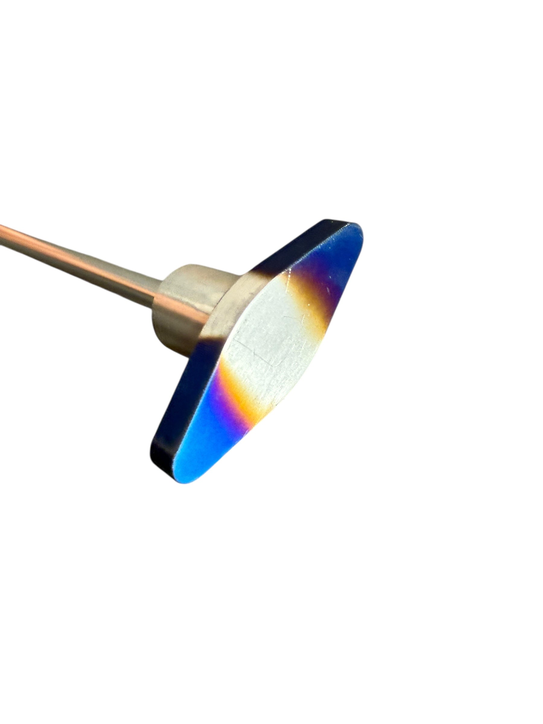 JackSpania Racing billet B Series oil dipstick for Honda Acura B16 B18 VTEC engine parts, showing the shiny metal design.