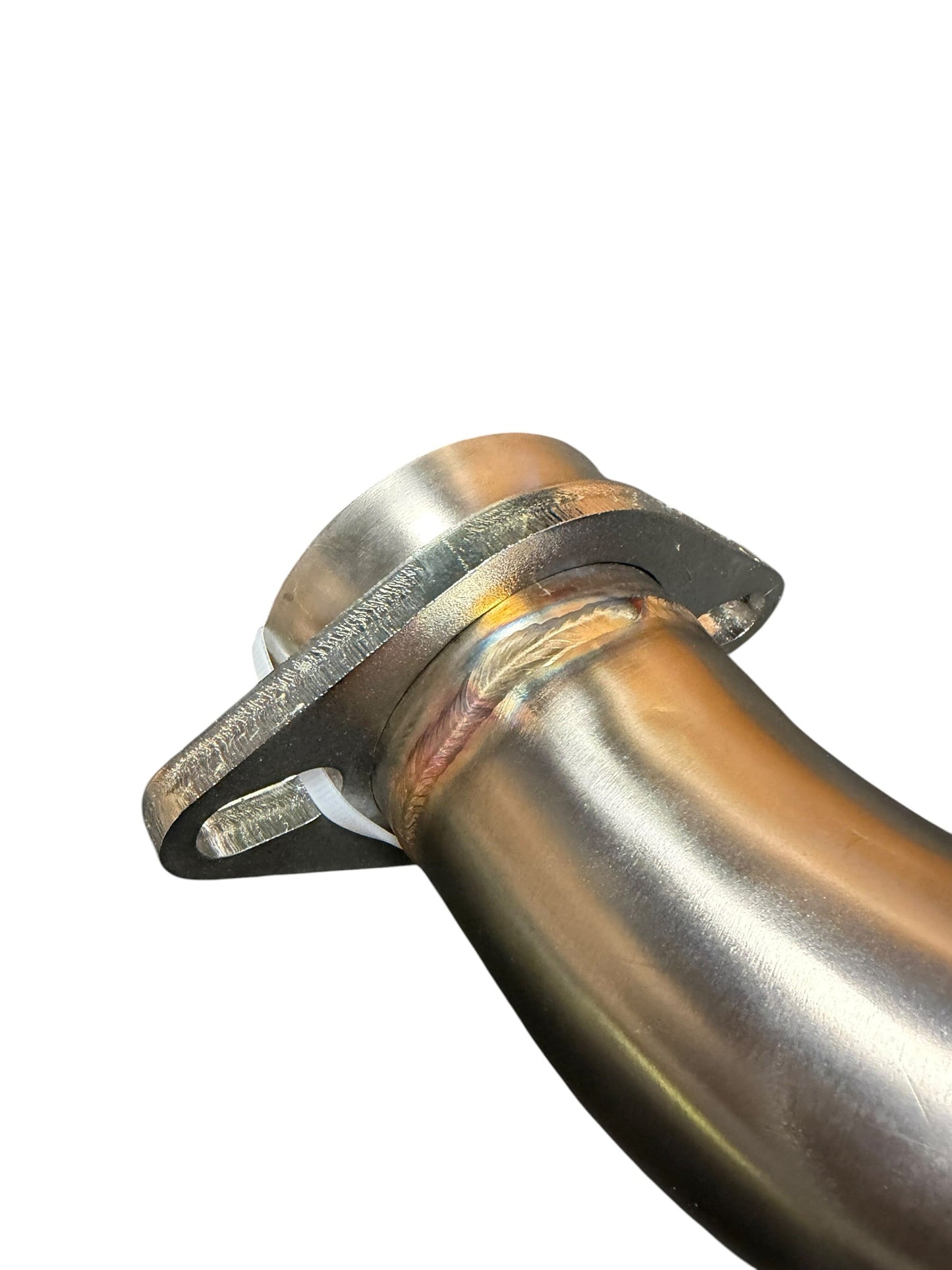 High Flow Race Downpipe for 2006-2015 Honda Civic 1.8L R18A from JackSpania Racing, showing the metallic exhaust pipe.