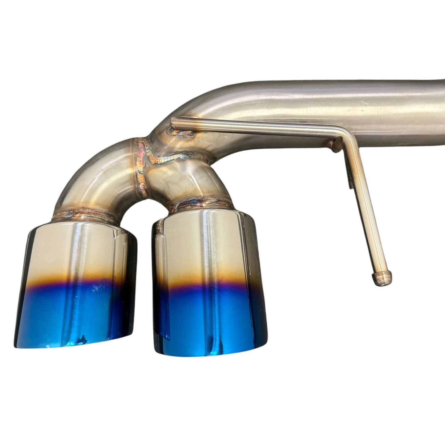 JackSpania Racing axle back exhaust for Chevrolet Corvette C8 2020+ with 6.2L V8, showing the 3-inch muffler pipe.