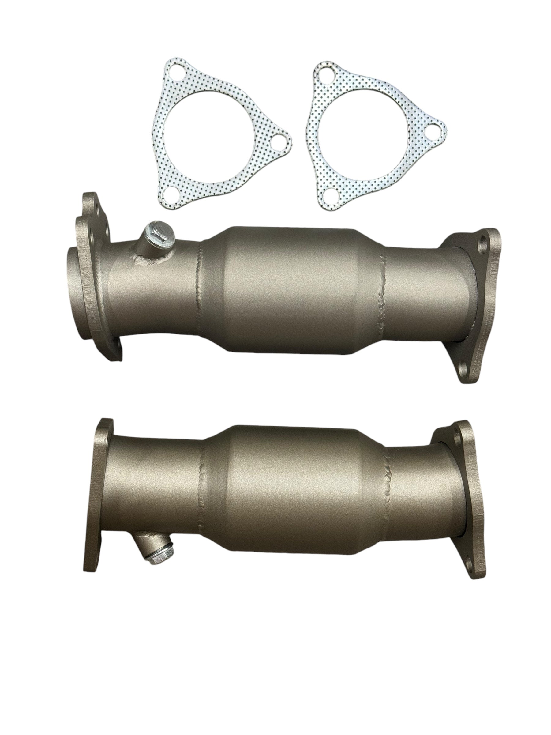 JackSpania Racing 2020+ C8 Chevrolet Corvette high flow sport cats catalytic converter downpipes, 3-inch exhaust parts.
