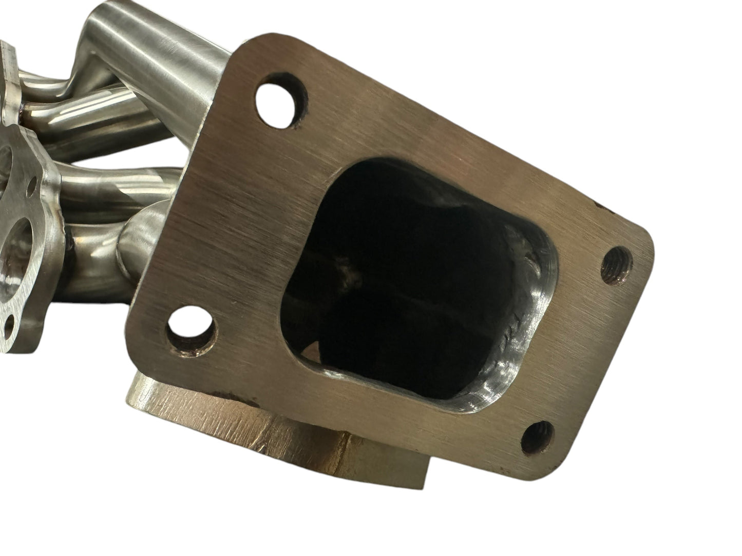 JackSpania Racing K Series K20 Civic Si turbo manifold with T3 downpipe, 2.5-inch exhaust, 2-bolt dump tube, and 4-bolt flange