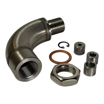 JackSpania Racing M18 x 1.5 oxygen sensor spacer kit for exhaust systems, designed to fix check engine light issues.