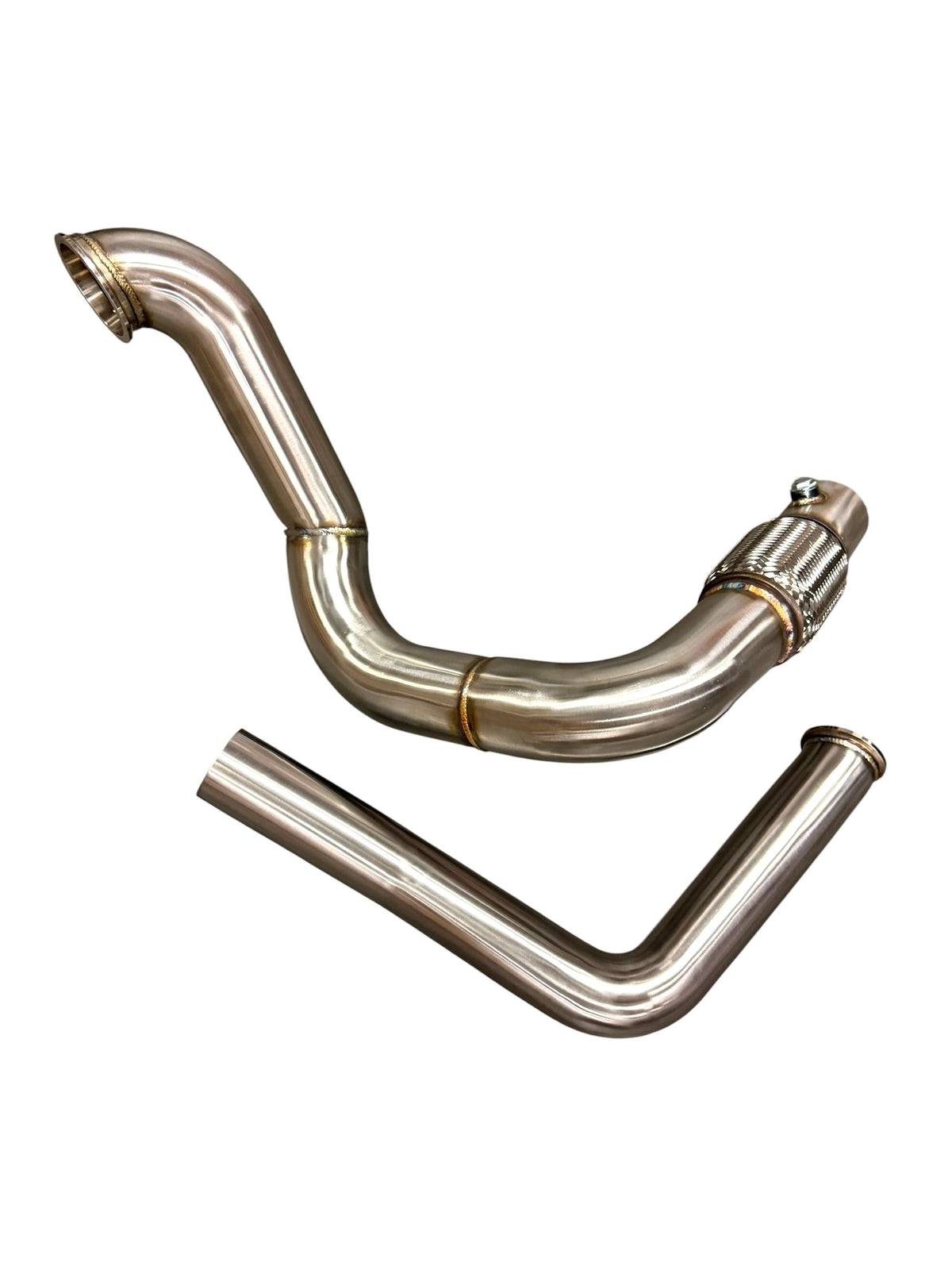 JackSpania Racing K Series swap turbo manifold with T3/T4 sidewinder design, 3-inch downpipe, 60mm wastegate, exhaust pipes.