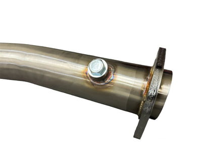 JackSpania Racing B Series Bisi Style Header V2 4-1 Merge Collector for B18 B20 engines, showing polished exhaust header with merge collector