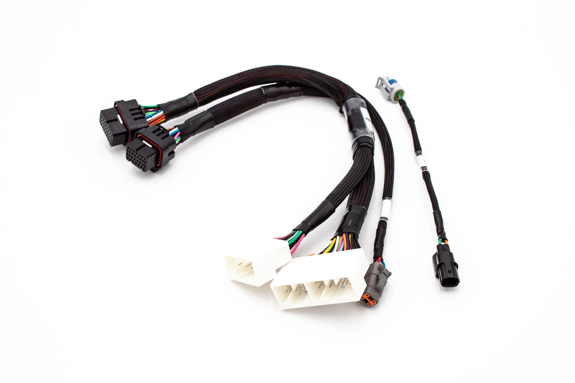 JackSpania Racing Haltech Elite 1000/1500 K Series jumper adapter sub harness for Honda K20 K24 engine installation.