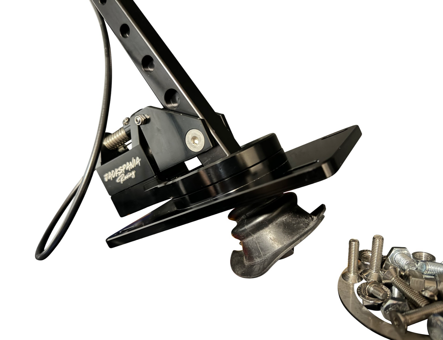 Billet aluminum short shifter box for Hyundai Genesis Coupe H-pattern transmission by JackSpania Racing, with lockout feature and precise fit