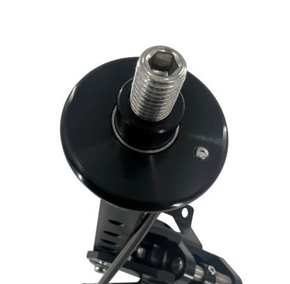 Billet aluminum short shifter box for Hyundai Genesis Coupe lockout H pattern, by JackSpania Racing, showing precise metal construction.