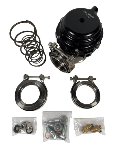 JSR 44mm external wastegate with V-band flange for turbochargers, engine parts by Jack Spania Racing.