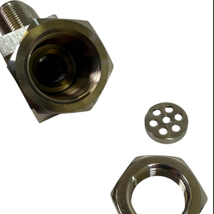 JackSpania Racing O2 sensor spacer for exhaust, 45-degree CEL fix compatible with P0420, P0042, and P0430 codes.