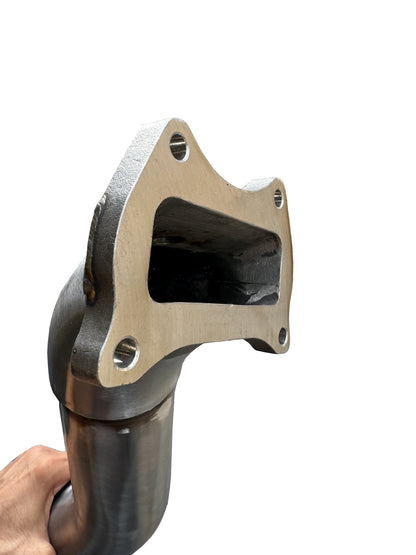 JackSpania Racing K Series Megaphone header downpipe for 12-15 Civic Si and 13-15 Acura ILX with cast bellmouth, exhaust part.