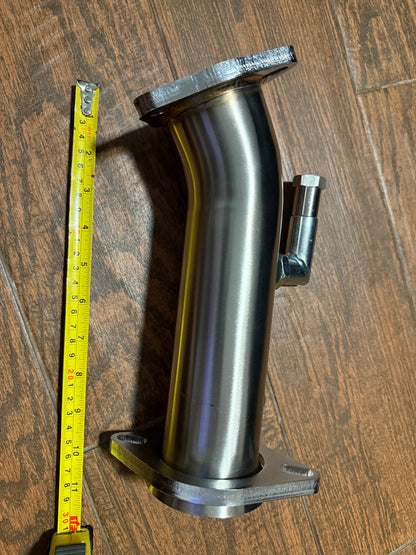 2.5-inch bolt-on test pipe for Acura RSX Type S 2002-2006, exhaust parts by JackSpania Racing, metallic with flanged ends
