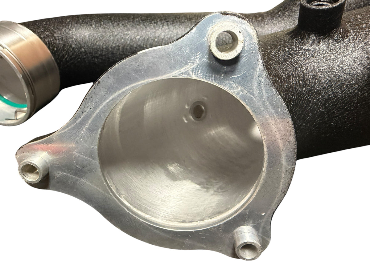 JackSpania Racing turbo charge pipe upgrade kit installed on BMW G20/G29 and Toyota GR Supra A90 B58 3.0L engine parts