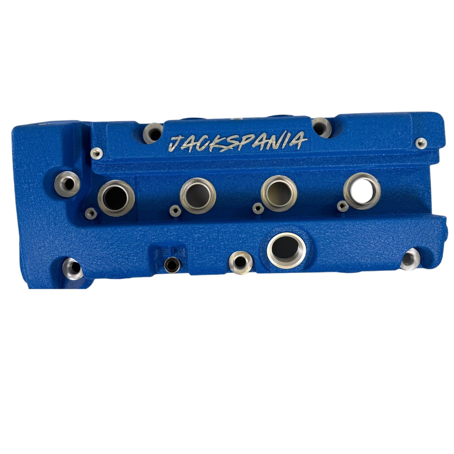 Cast aluminum vented valve cover baffle for Honda K-series engines, compatible with K20 and K24, by Jack Spania Racing.